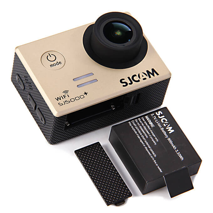 SJCAM SJ5000 Plus 1.5inch Sport Cam Ambarella A7LS75 16MP 1080P 60FPS WiFi Action Camera 170 Lens HD Car DVR - Golden