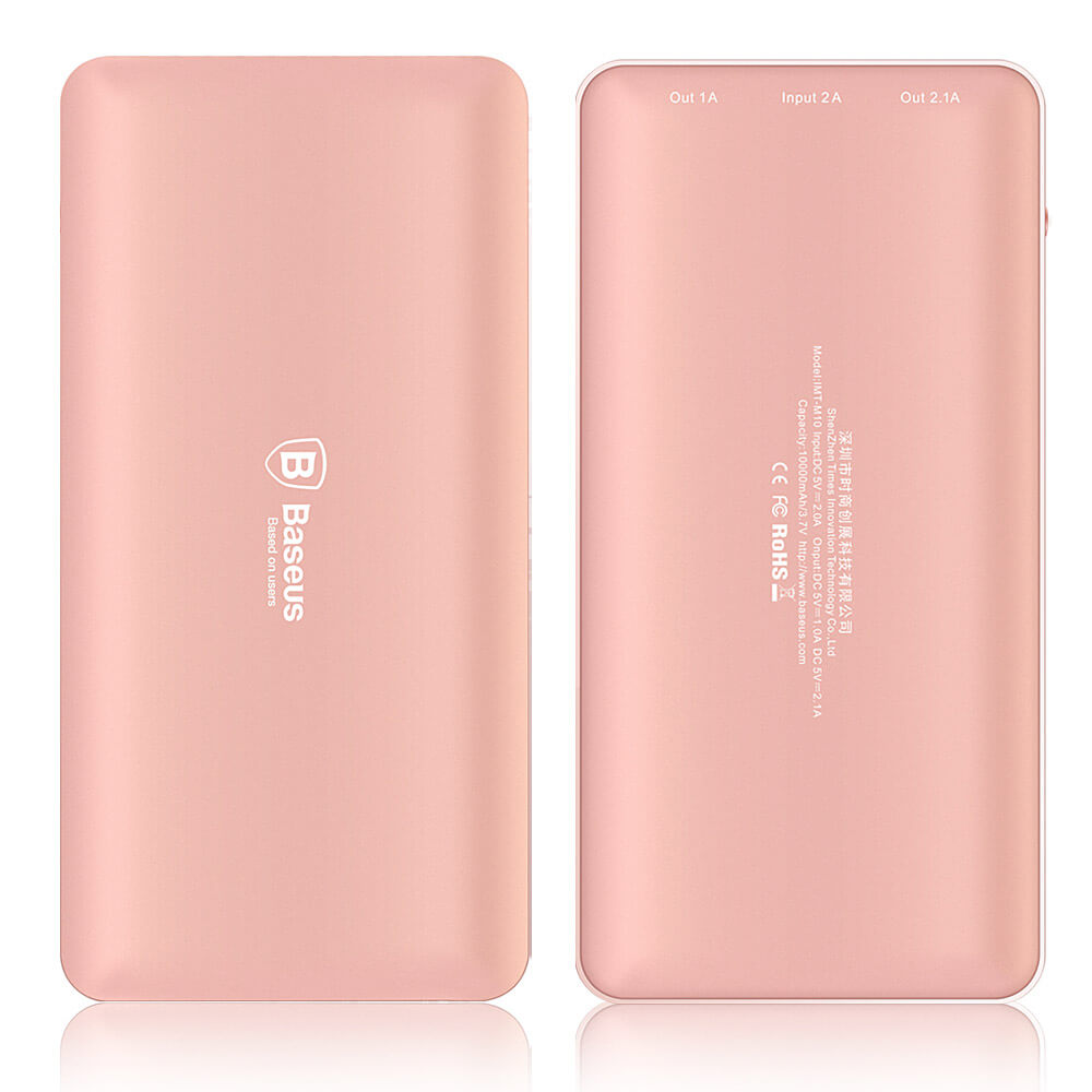 Baseus Star Yao Series 10000mAh Ultra-thin Smart Mobile Power Bank External Battery - Rose Gold