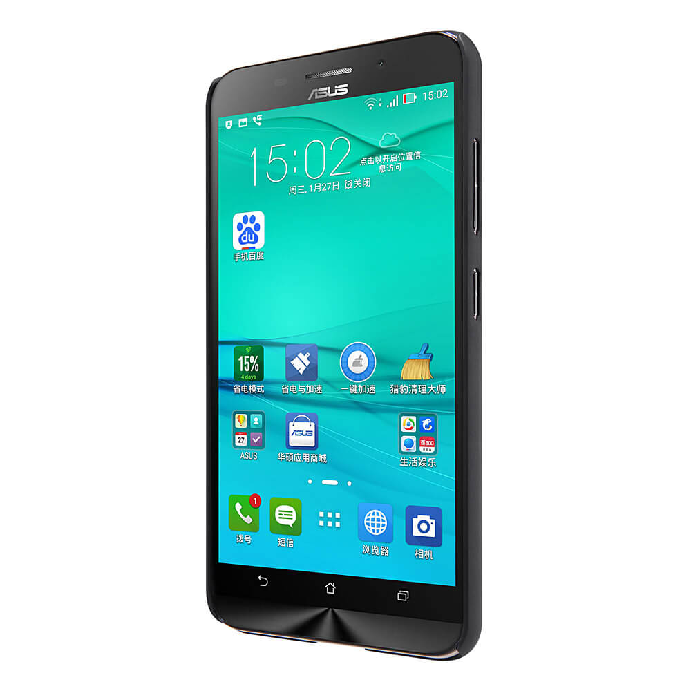 NILLKIN For Asus Zenfone Max Frosted Shield Phone Case Protective Back Cover - Black
