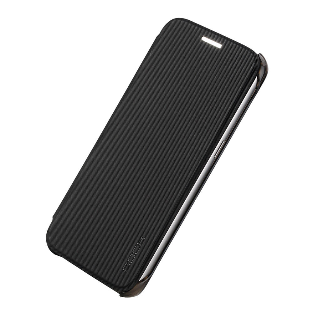 ROCK Veena Series Leather Case For Samsung Galaxy S7 Edge Flip Cover Protective Phone Case - Black