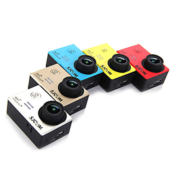 SJCAM SJ5000 Plus 1.5inch Sport Cam Ambarella A7LS75 16MP 1080P 60FPS WiFi Action Camera 170 Lens HD Car DVR - Golden