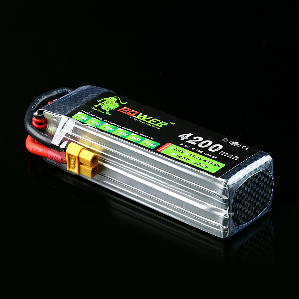 Lion Power 14.8V 4200Mah 30C Lipo Battery XT60 Plug For RC Car Helicopter