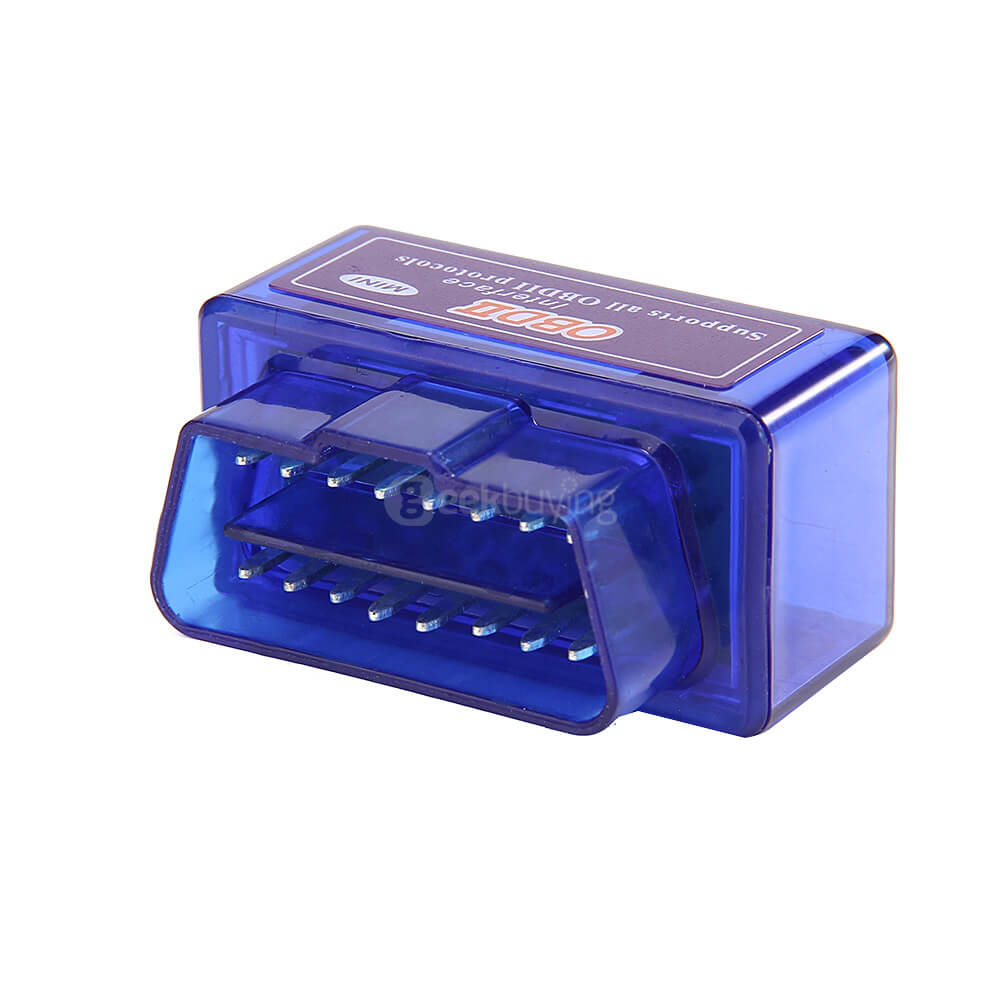 MINI ELM327-K OBDII Bluetooth Car Diagnostic Wireless Transceiver Dongle - Blue