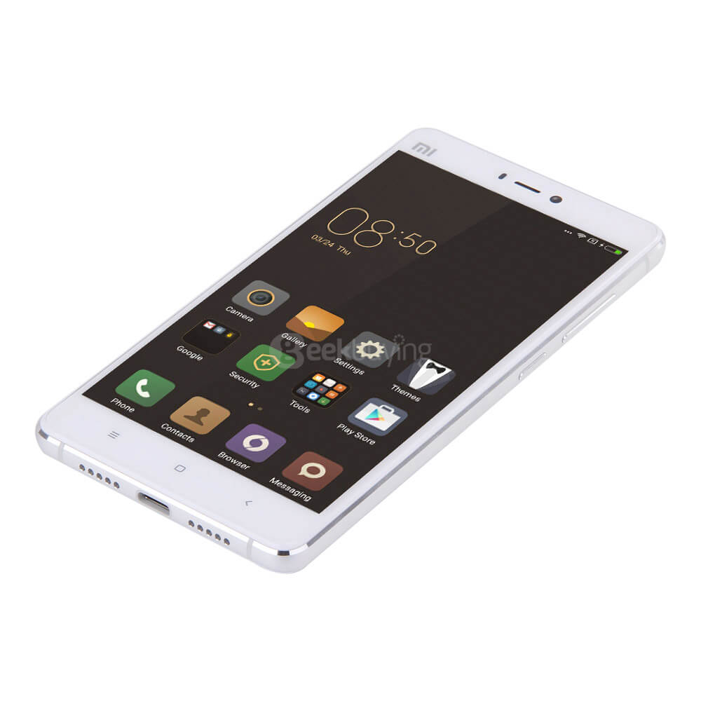 Xiaomi Mi4S /Mi 4S 4G LTE 5.0inch FHD MIVI V7.2 OS 3GB 64GB Smartphone 64-bit Snapdragon 808 Hexa Core 13.0MP Touch ID Type-C QC2.0 - White
