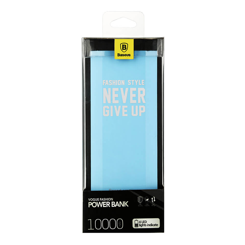 Baseus Ming 10000mAh Smart Mobile Power Bank External Battery - Blue
