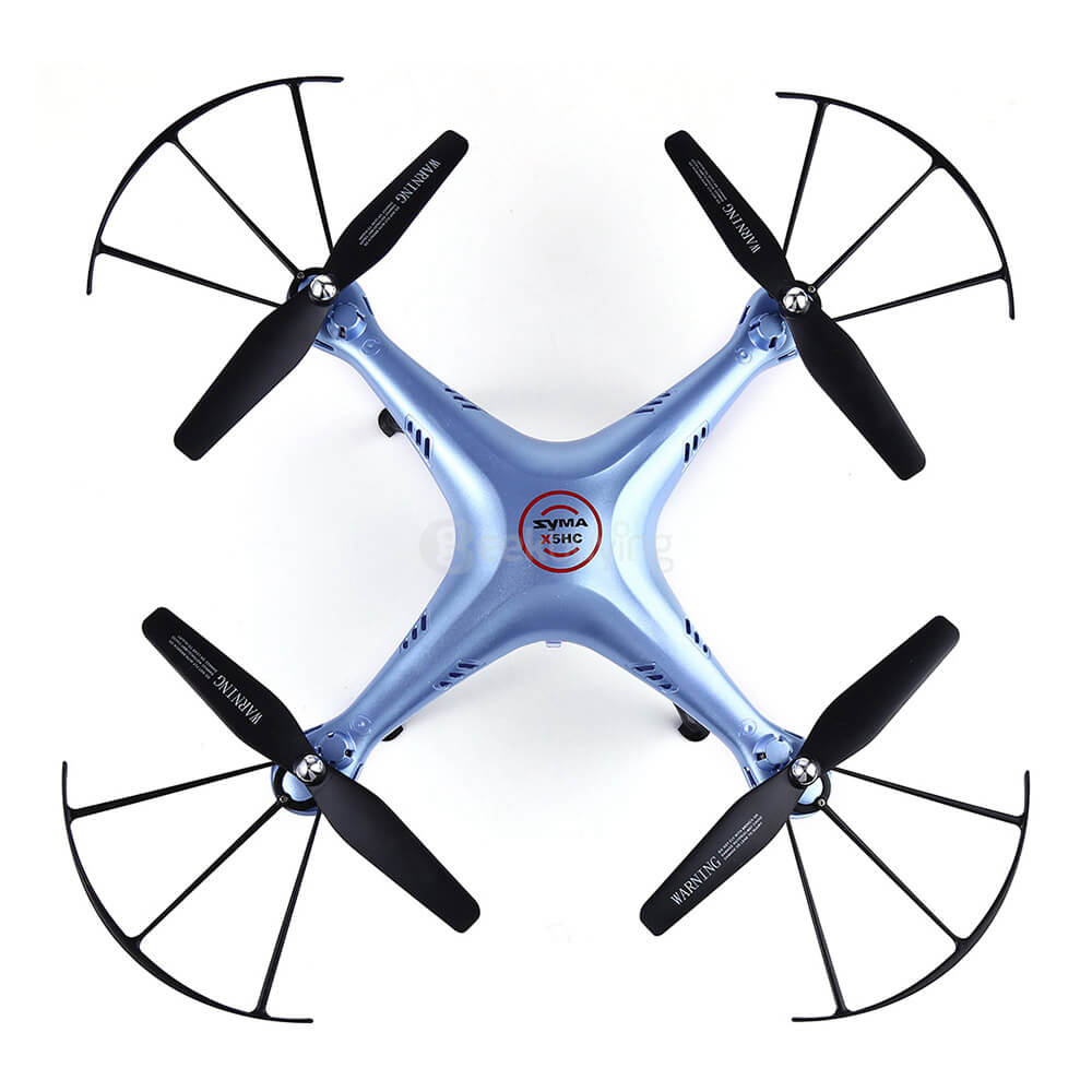 Syma X5HC With 2MP HD Camera 3D Roll Altitude Hold Headless Mode 2.4G 4CH 6Axis RC Quadcopter RTF - Blue