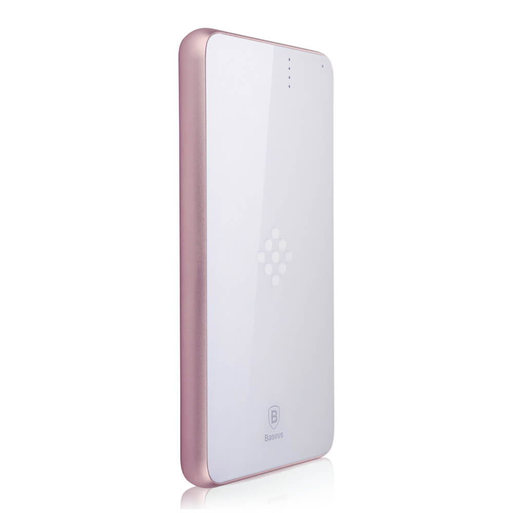 Baseus 5000mAh High Capacity Power Bank Dual Mode Charging Charger - Rose Gold