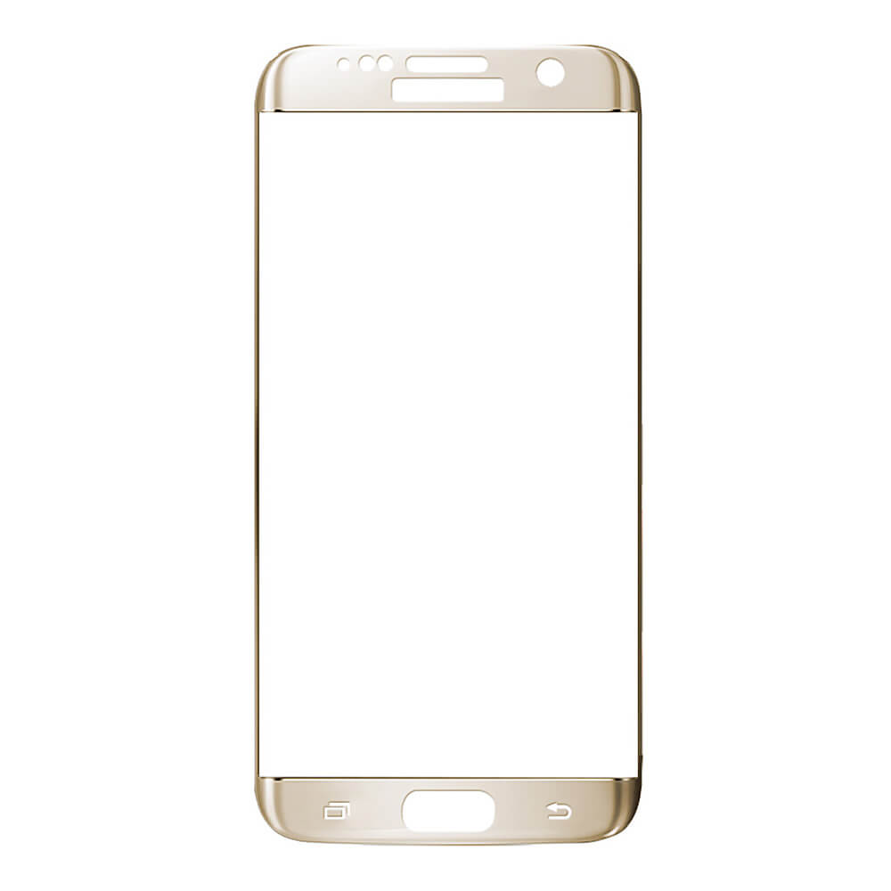 Baseus Tempered Glass For Samsung Galaxy S7 Edge Full Cover Screen Protector 0.3mm 3D Curved Edge Glass Film - Golden