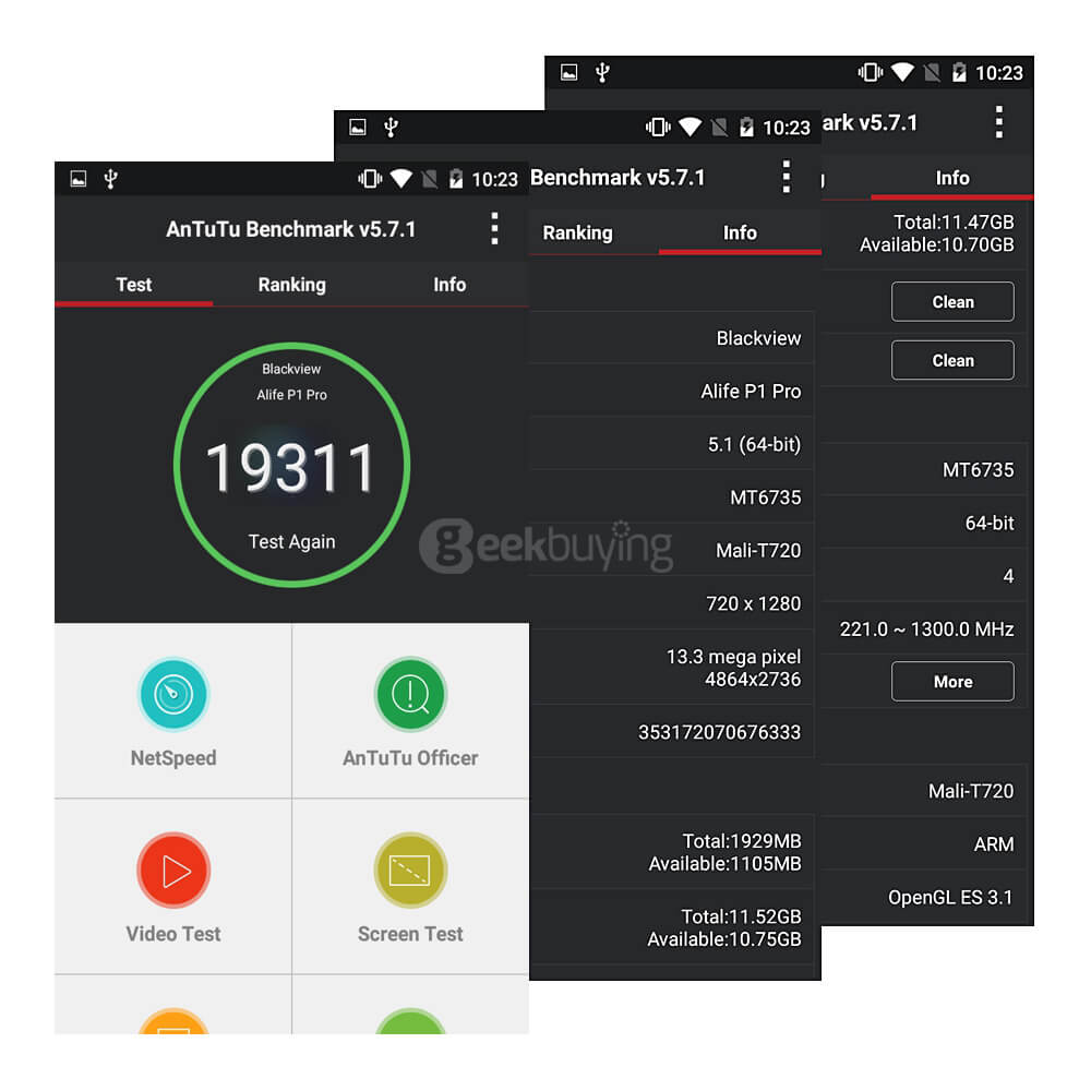 BLACKVIEW ALIFE P1 PRO 5.5inch 4G FDD-LTE Android 5.1 2GB 16GB Smartphone 64bit MT6735M Quad Core 13.0MP Fingerprint ID