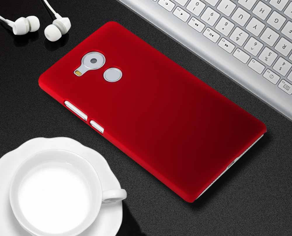 Back Case For HUAWEI Mate 8 Ultra-thin Silky Smooth Protective Phone Cover Shockproof Back Shell - Red