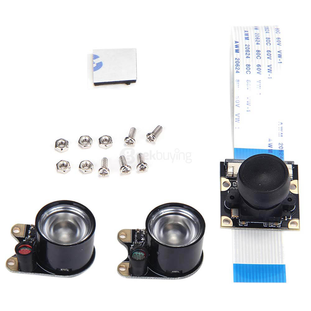 Raspberry Pi 5MP Camera Module Fisheye Lens FOV160 Supports Night Vision for Raspberry Pi