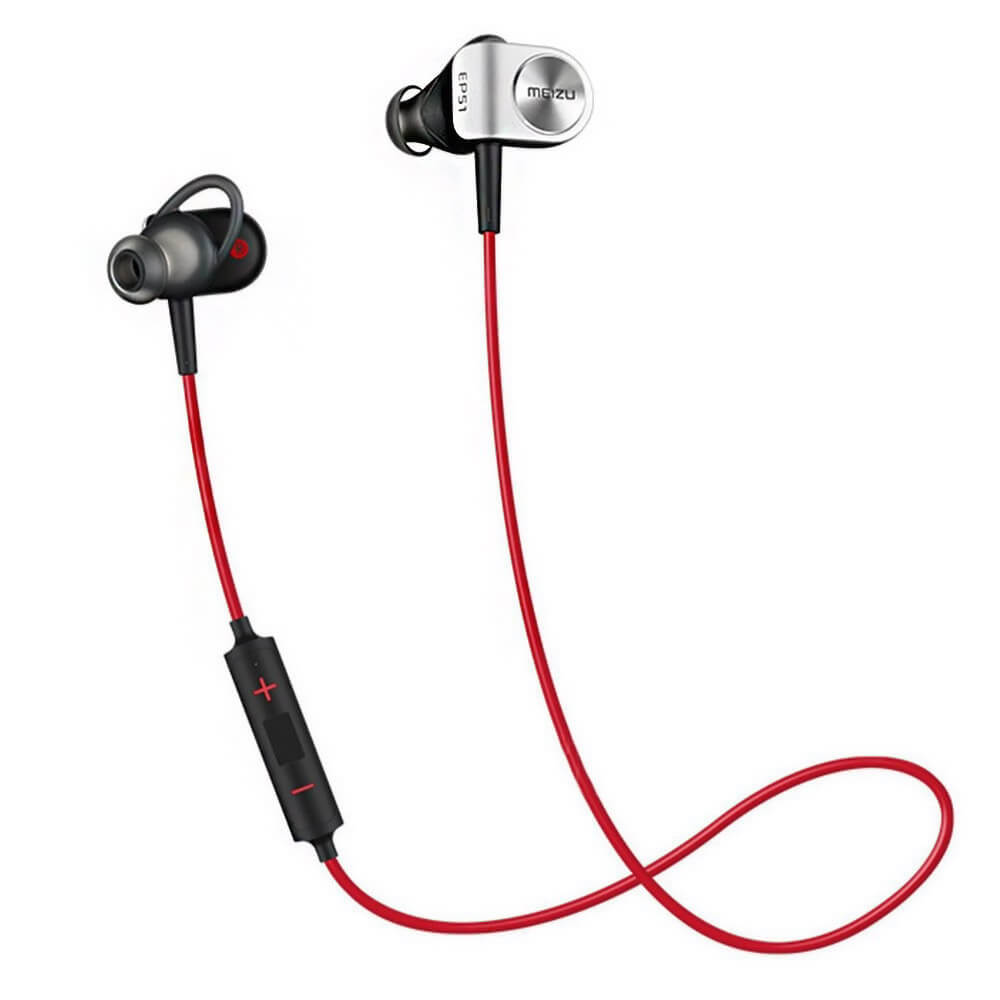 Original Meizu EP-51 Bluetooth HiFi Music Sport In-ear Earbuds Hands-free Answering Phone - Red