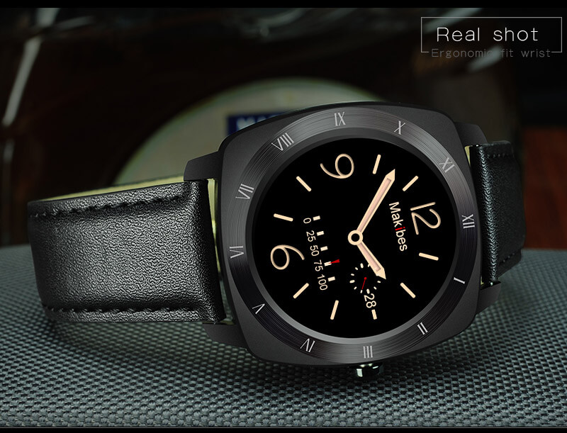 Makibes Wear HR MTK2502C Heart Rate Monitor Smart Watch Bluetooth 4.0 Gesture Control Siri Function For Android iOS - Silver