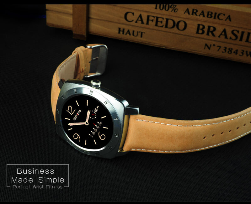 Makibes Wear HR MTK2502C Heart Rate Monitor Smart Watch Bluetooth 4.0 Gesture Control Siri Function For Android iOS - Silver