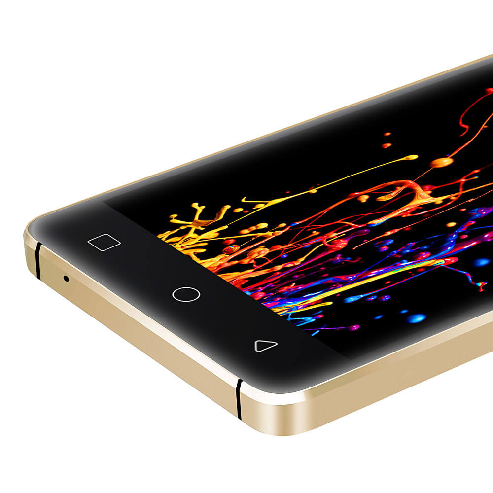 VKworld T3 5.0inch IPS HD Android 5.1 2GB RAM 16GB ROM 4G Smartphone MT6735 Quad Core 13.0MP Cameras Led Notification 2500mAh - Gold