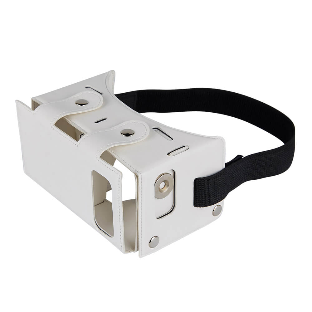 Alex NO1 Immersive 3D VR Virtual Reality Carboad Smart VR Headset FOV60 for 4-5.5 inch Smartphones - White