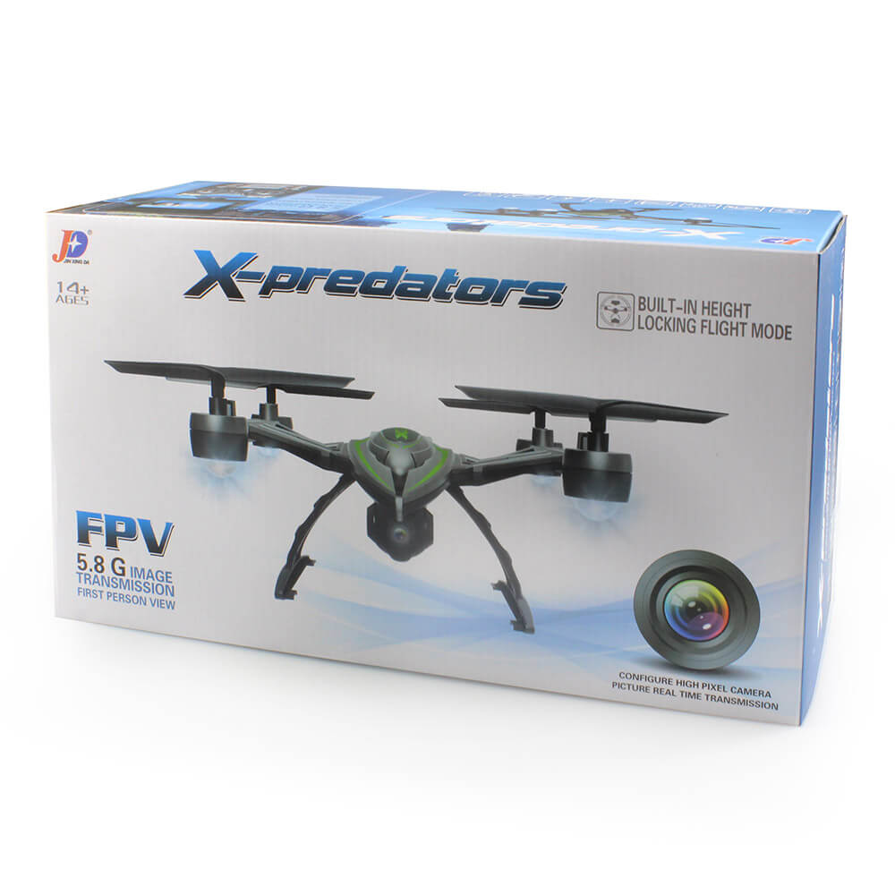 JXD 510G X-Predators FPV 5.8Ghz 2MP Camera Altitude Hold CF Mode 3D Flip 4CH 6-Axis RC Quadcopter