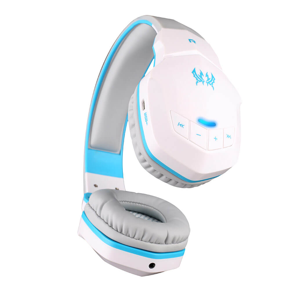 KOTION EACH B3505 NFC Wireless Bluetooth 4.1 Stereo Gaming Headphone Headset With MIC - White+Blue