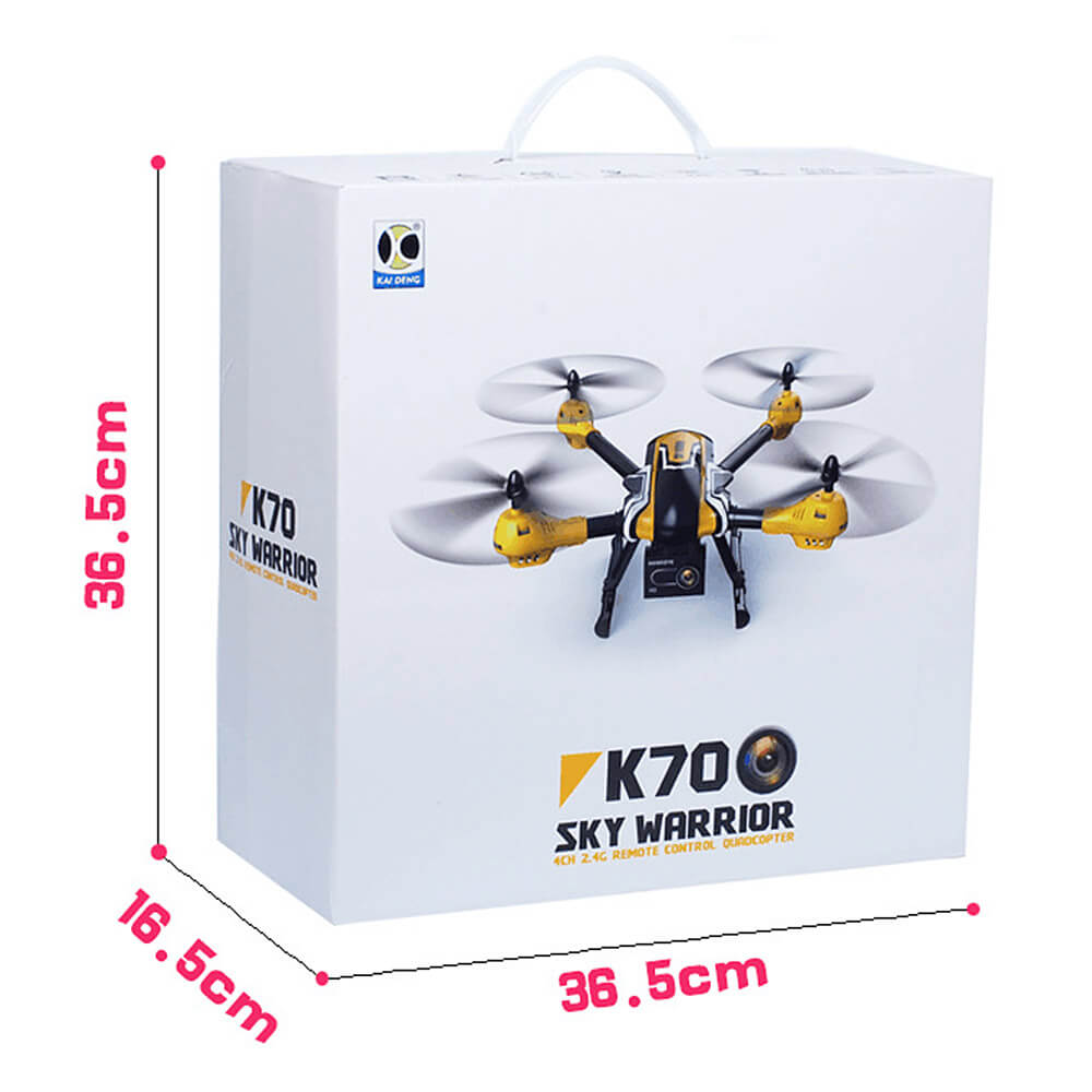 Kai Deng K70C With 2MP Wide Angle HD Camera Gimbal 3D Rolling 2.4G 6-Axis RC Quadcopter RTF