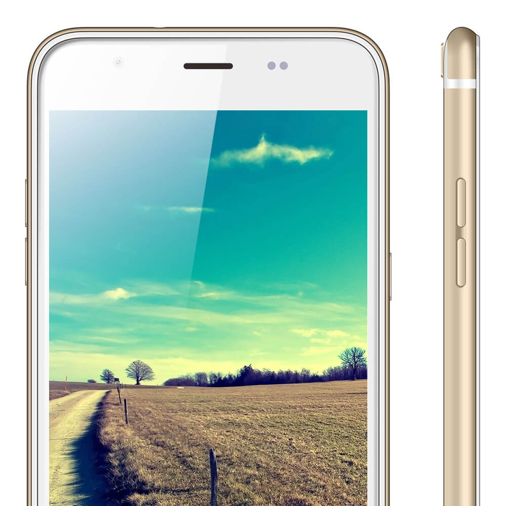 Blackview Ultra Plus/A6 Plus 5.5inch 4G LTE HD Android 5.1 Smartphone 64-Bit MT6735 Quad Core 2GB RAM 16GB ROM 5.0MP 13.0MP 3180mAh OTG - Gold
