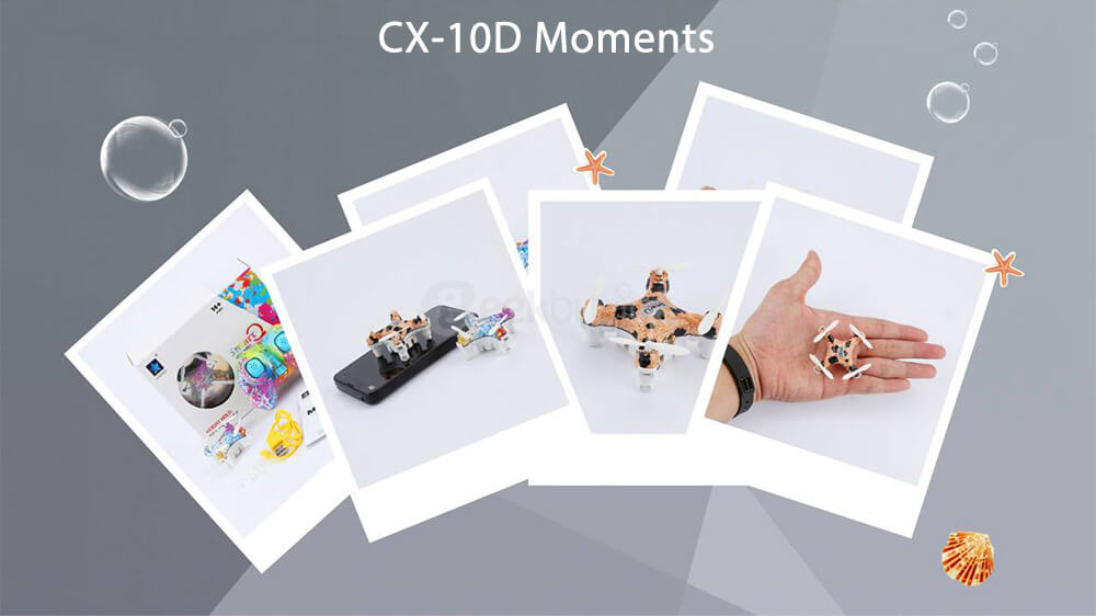 Cheerson CX-10D CX10D Mini 2.4G 6-axis Altitude Hold Mode LED RC Quadcopter RTF - Camouflage