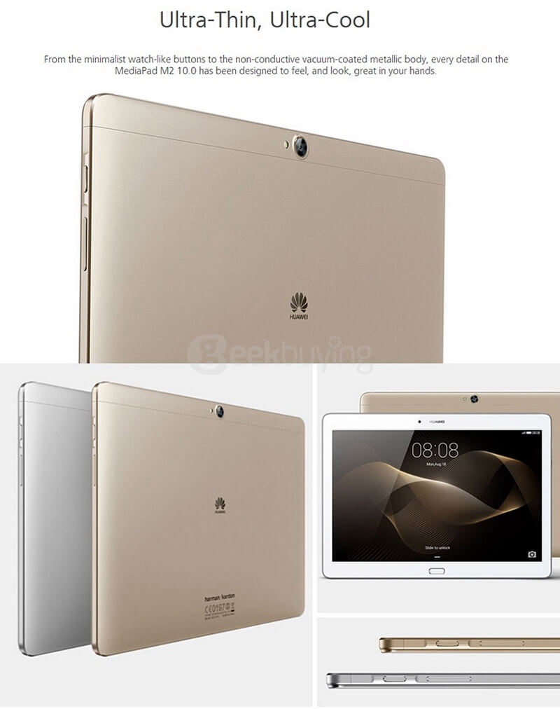 Huawei MediaPad M2 10.0 4G Phablet 3GB/64GB Android 5.1 10.1