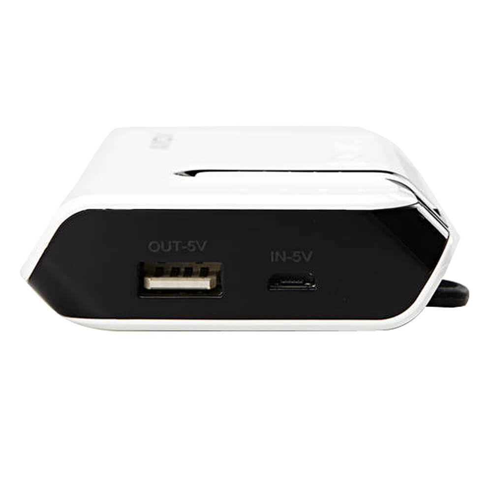 AIYOVI BT-03 Bluetooth Earphone 6600mAh Power Bank Combo - White