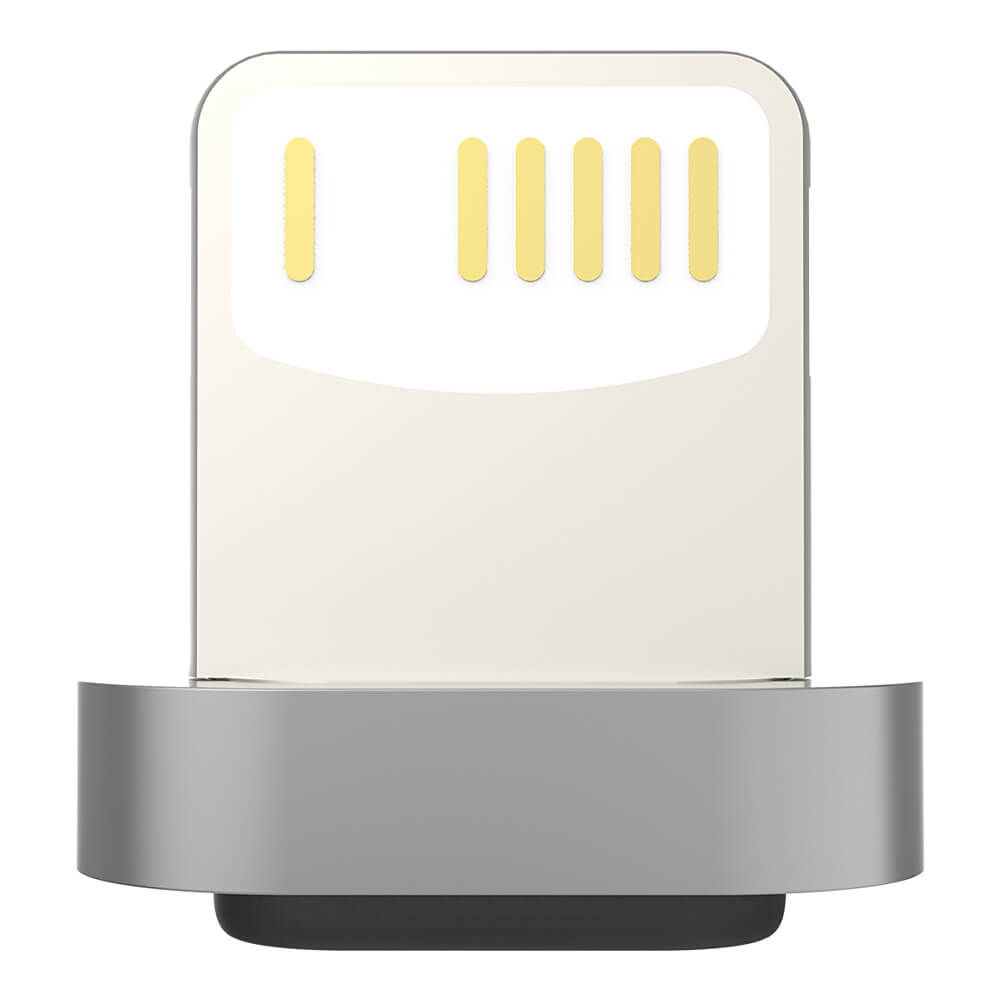 Baseus Compatible 8Pin Magnetic Adapter For iPhone 6/6S/6Plus/5/5S - Silver