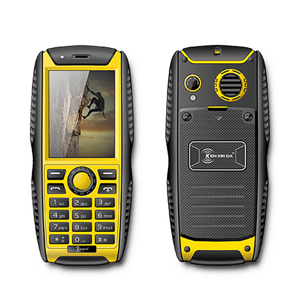 Kenxinda PROOFINGS W3 2.2 Inch IP68 Waterproof Shockproof Dustproof With Camera 32MB+32MB Bluetooth FM Quad Band Rugged Phone - Yellow