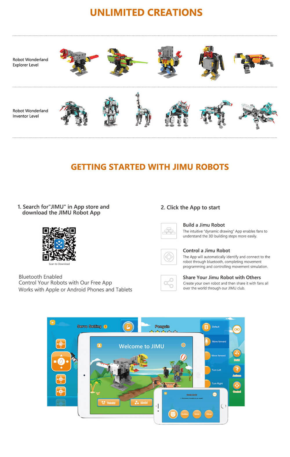 UBTECH JIMU Explorer Smart Robot Interactive Puzzle Robot - EU Plug