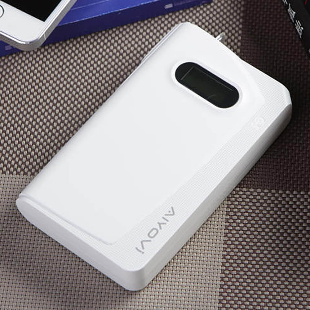 AIYOVI BT-05 Bluetooth Earphone 11000mAh Power Bank Combo - White