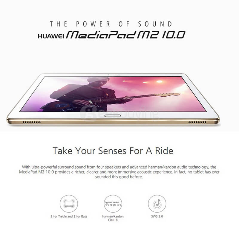 Huawei MediaPad M2 10.0 4G Phablet 3GB/64GB Android 5.1 10.1