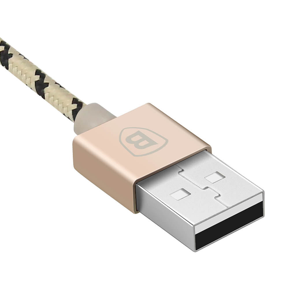 Baseus Magnetic Micro USB Cable 1M Charging Data Cable For Andoid Phones - Gold