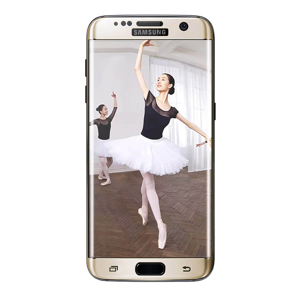Baseus Tempered Glass For Samsung Galaxy S7 Edge Full Cover Screen Protector 0.3mm 3D Curved Edge Glass Film - Golden
