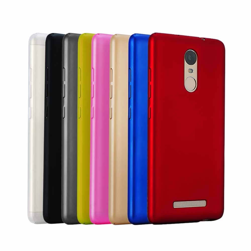 Back Case For Xiaomi Redmi Note 3 Ultra-thin Silky Smooth Protective Phone Cover Back Shell - Black