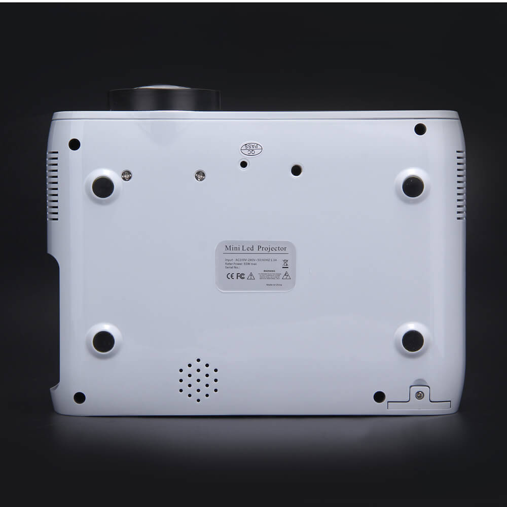 BD-80 LCD LED Projector 1000LM 1080P 1000:1 AV/VGA/USB/SD/HDMI/TV