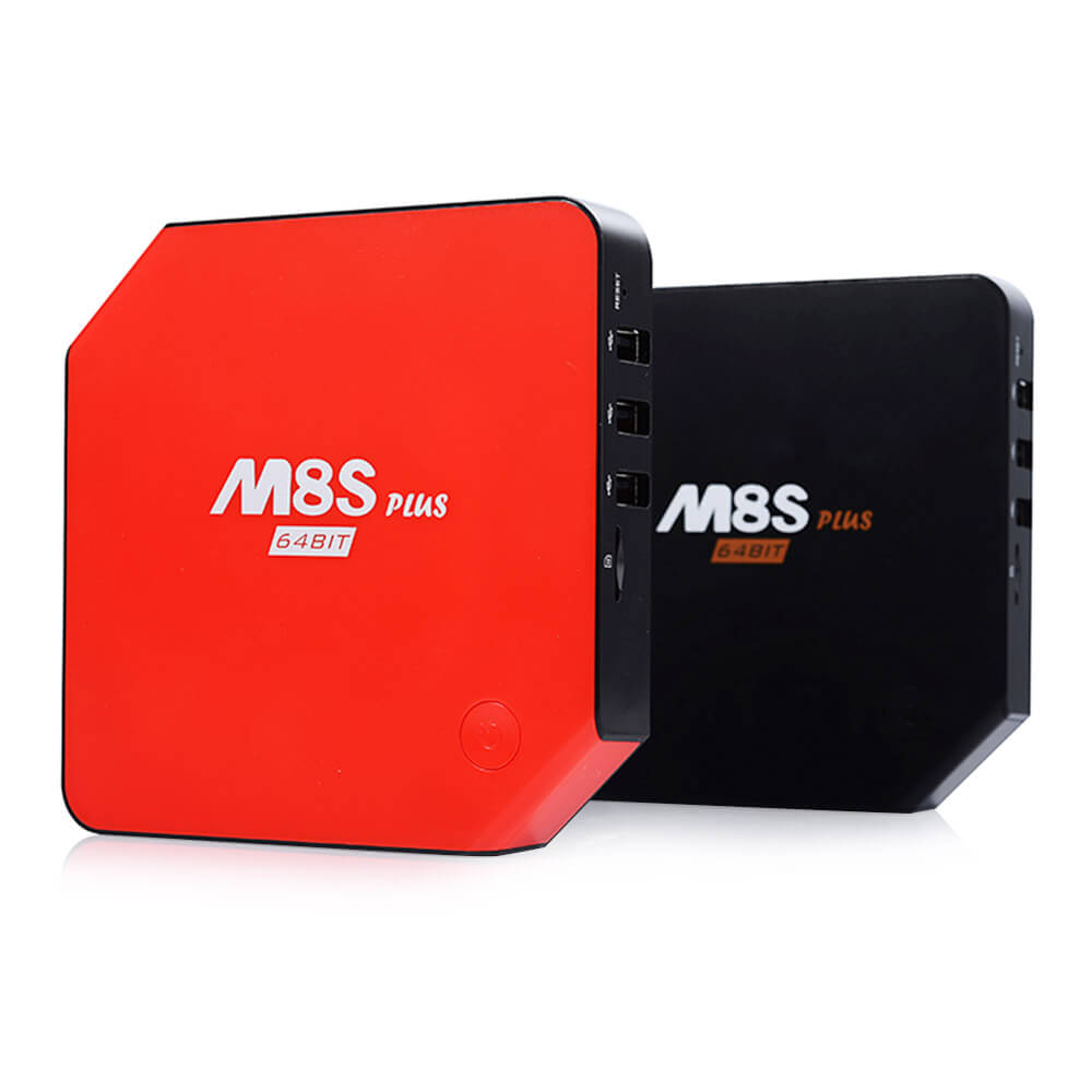 M8S PLUS Amlogic S905 Gigabit 2G/16G Android5.1 4K TV Box KODI 2.4G/5.8G Dual Band WIFI Bluetooth DOLBY TrueHD DTS - Black