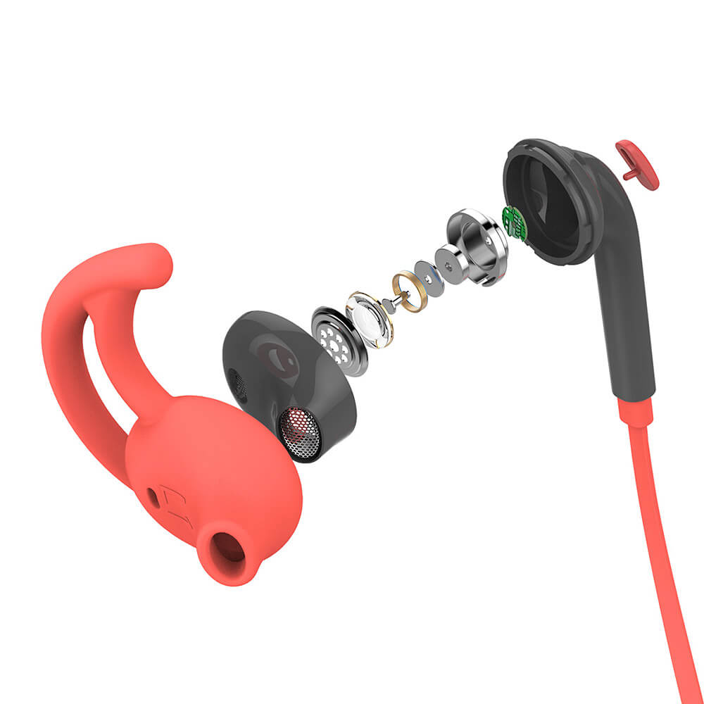ROCK Bluetooth Music Headset Outdoor Sports Earphone - Red