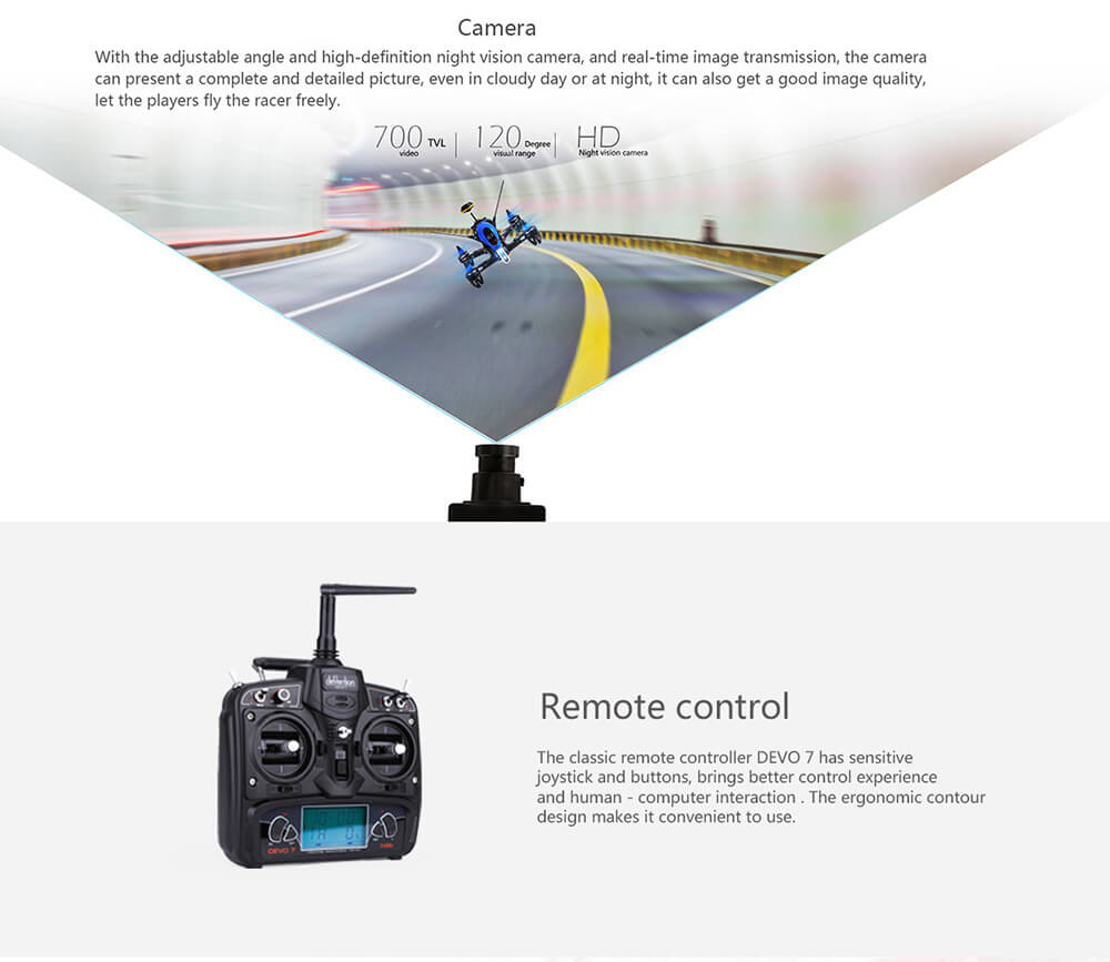 Walkera F210 3D Edition 700TVL HD Camera 5.8G FPV Racing F3D flight control RC Quadcopter RTF
