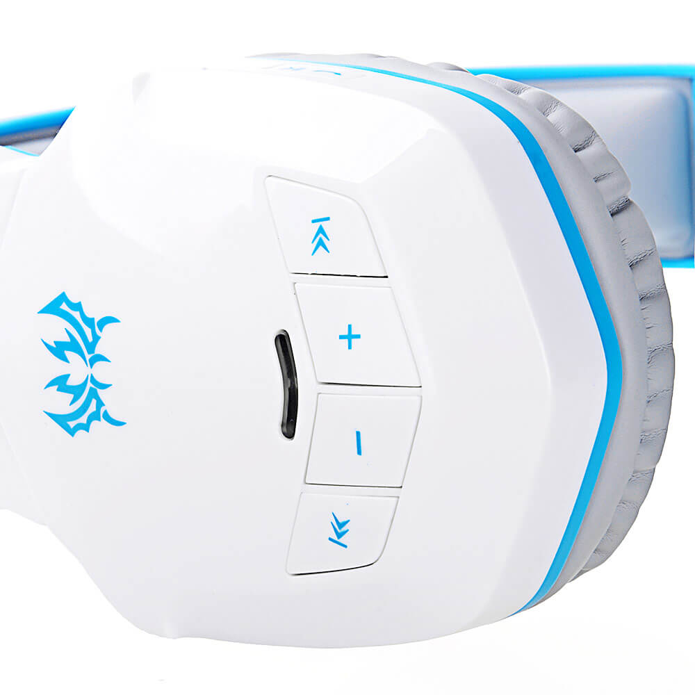 KOTION EACH B3505 NFC Wireless Bluetooth 4.1 Stereo Gaming Headphone Headset With MIC - White+Blue