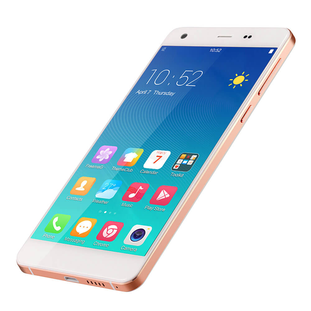 UHANS S1 5.0 Inch 2.5D HD 4G LTE Freeme 6.1OS Android 6.0 3GB 32GB Smartphone(White) + Leather Case(White) +Soft Case + Screen Protector