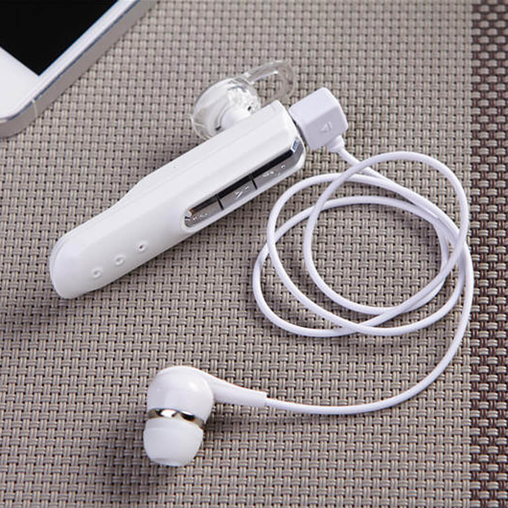 AIYOVI BT-05 Bluetooth Earphone 11000mAh Power Bank Combo - White