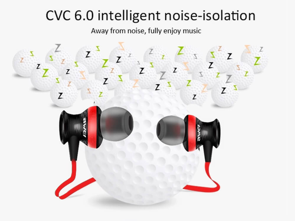 Awei A980BL Bluetooth 4.0 Wireless Sports Earphone Handsfree with Songs Track Function - Red