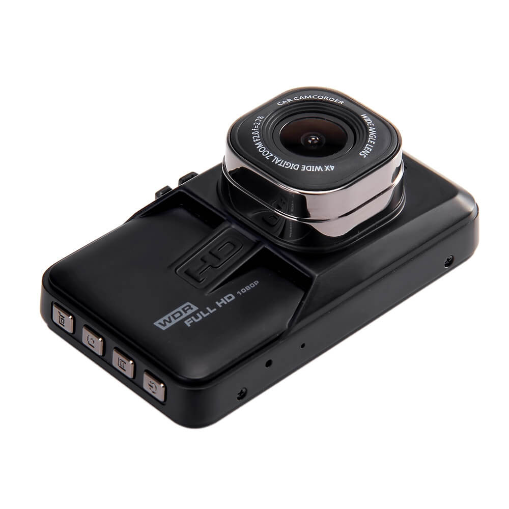 FH06 Novatek96223 Car DVR 140 Degree Wide Angle 3.0MP CMOS Sensor HD G-sensor 3.0inch Dashcam Car Camera Recorder- Black