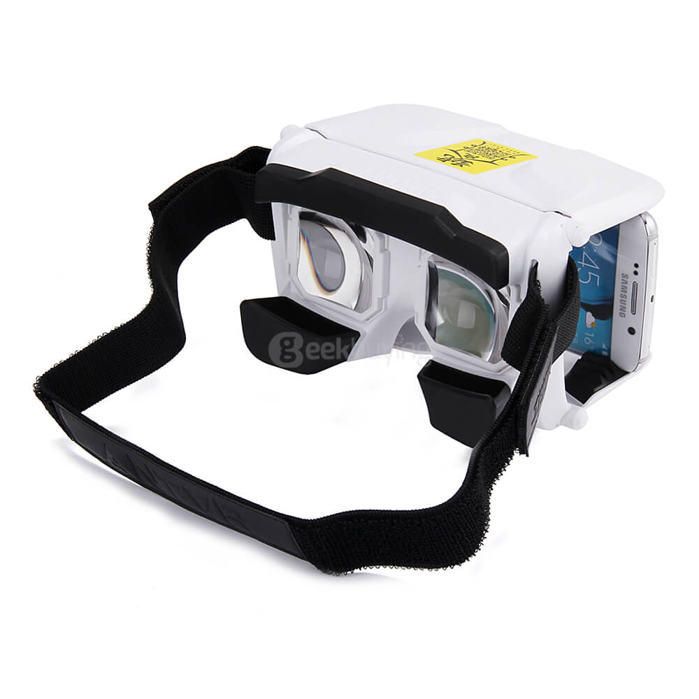 ANTVR Foldable 3D VR Virtual Reality Headset 100FOV IPD Adjustable Distortionless for 4.5-6.0inch Smartphones - White