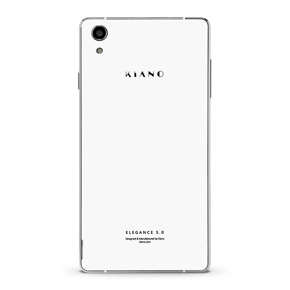 Kiano Elegance 5.0 3G Android 5.1 MT6580 Smartphone 5.0inch HD Screen 1GB RAM 8GB ROM Quad Core 5.0MP 8.0MP Smart Wake OTG 2000mAh - White