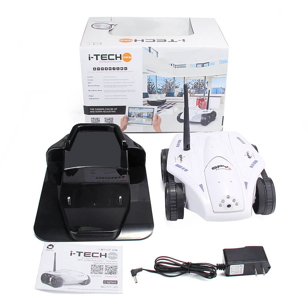 777-325 WIFI 0.3MP APP Control 1300mAh 20M RC Car Tank