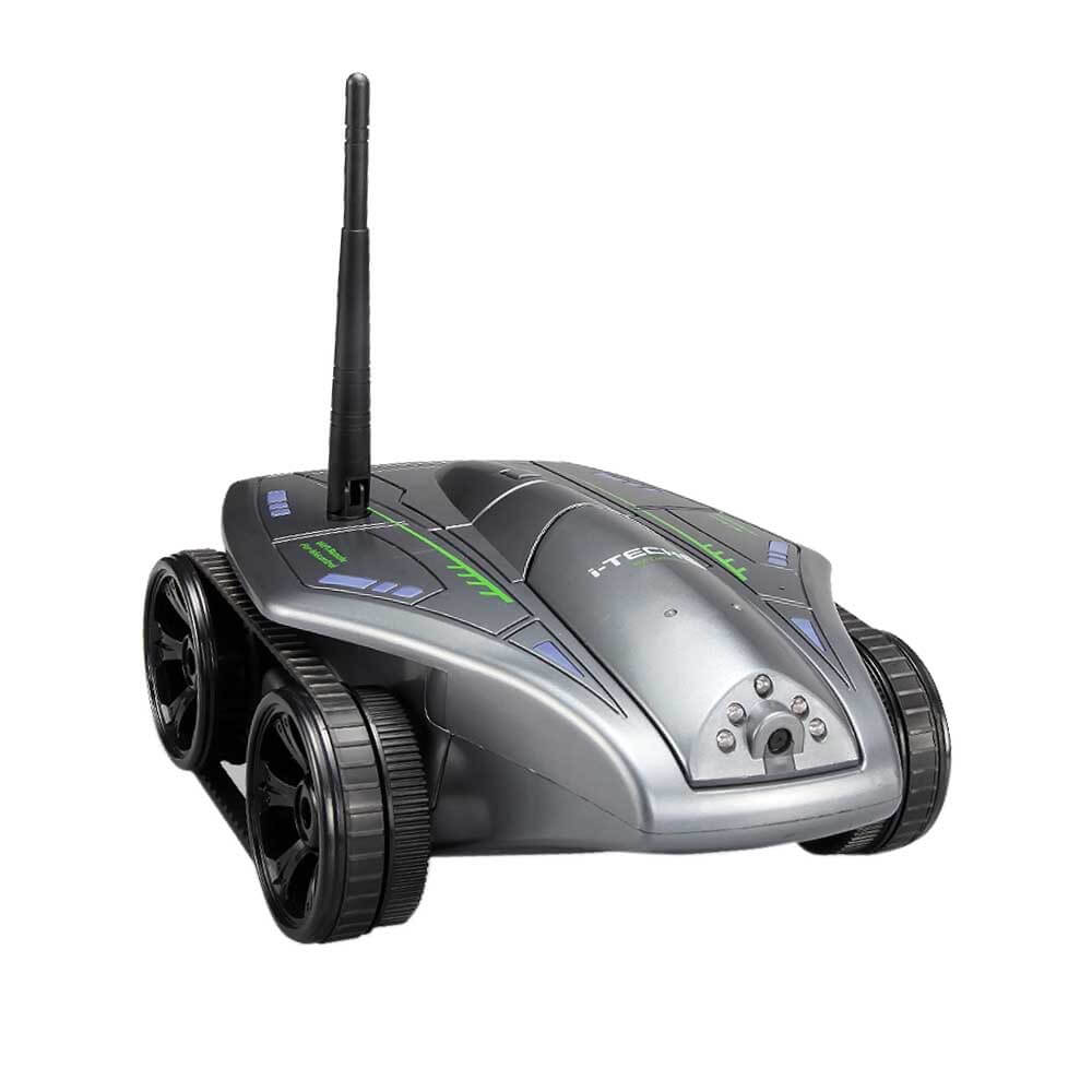 777-325 WIFI 0.3MP APP Control 1300mAh 20M RC Tank - Gray