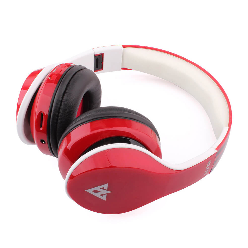 Original OVLENG MX777 Bluetooth Headphone Foldable FM/SD Card Headset For PC Laptop Mobile - Red