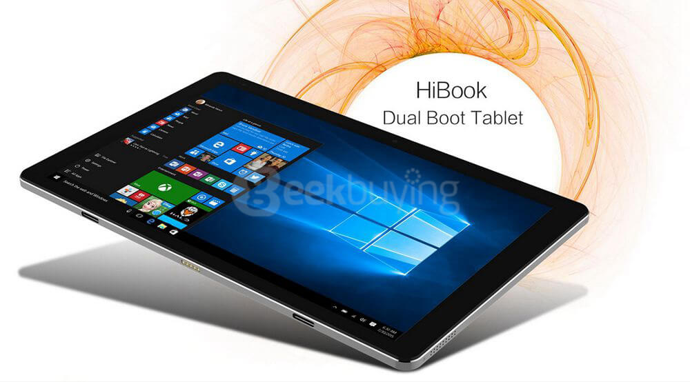 CHUWI HiBook 10.1 inch Intel Cherry Trail Z8300 Dual OS Windows10 + Android 5.1 4GB/64GB 2in1 Ultrabook Tablet Quad Core 1.84GHz IPS 1920*1200 Type-C HDMI - Gray